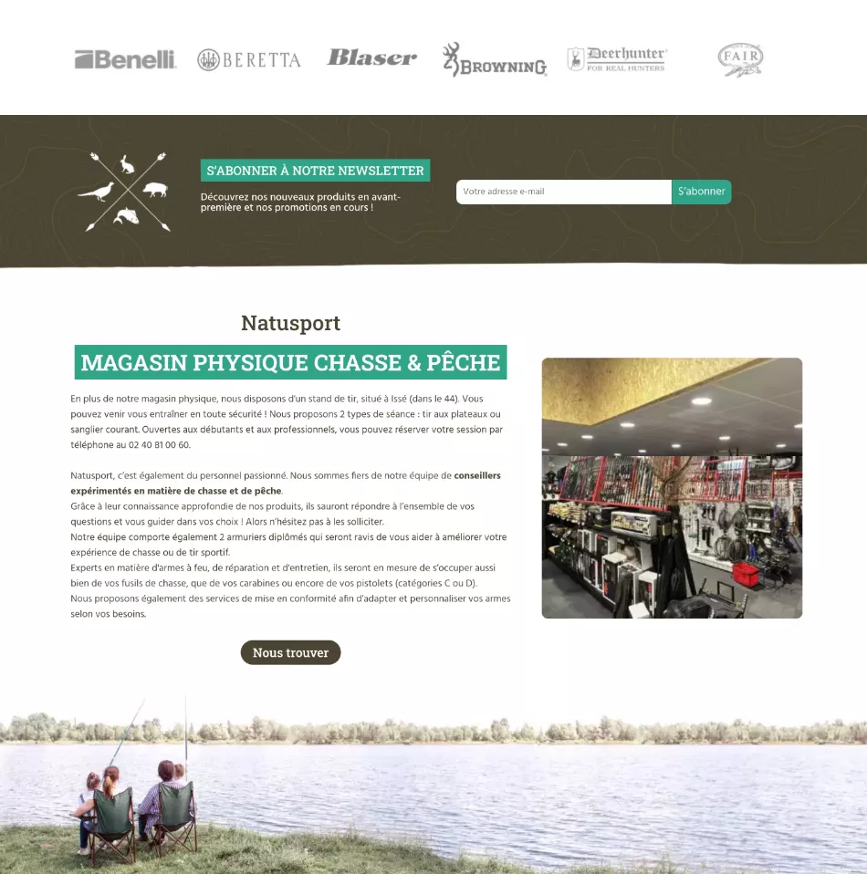 design page web natusport