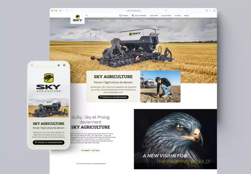 conception site web sky agriculture