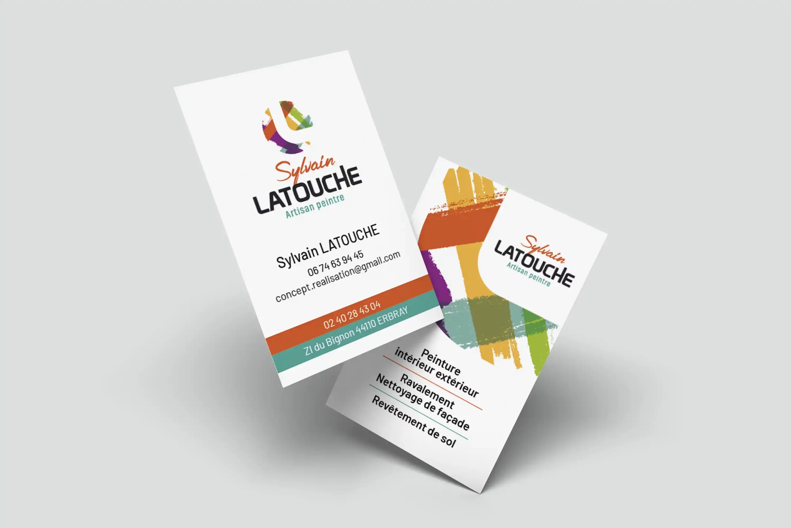 cartes de visite latouche peinture